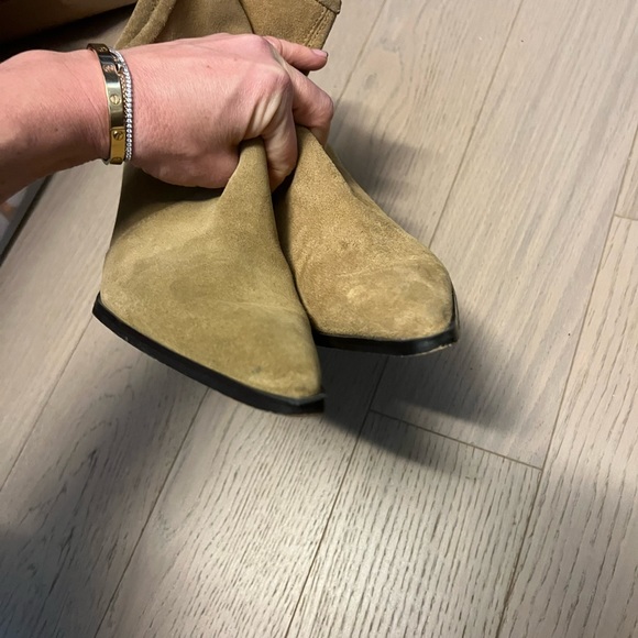 Zara suede pointy ankle boots size 39 - Picture 4 of 11